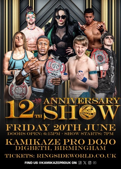 Kamikaze Pro - 12th Anniversary Show taking place at Kamikaze Pro Dojo