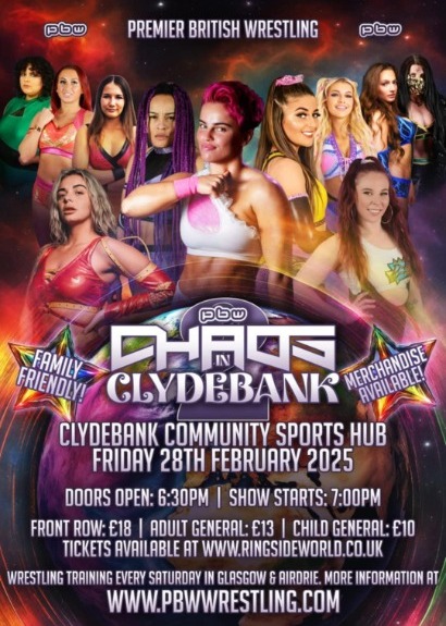 PBW Presents Chaos In Clydebank 2 taking place at Clydebank Community Sports Hub