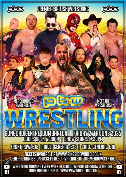 PBW Live in Dumbarton taking place at Concord Community Centre