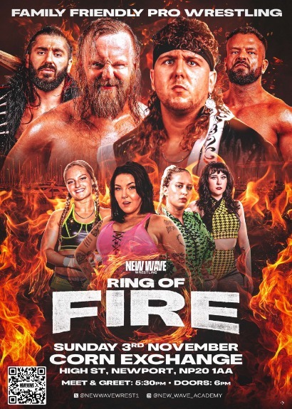 New Wave Wrestling: Ring Of Fire taking place at Corn Exchange