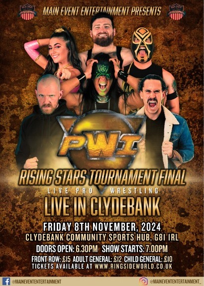 Main Event Entertainment Presents PWI Rising Stars Live in Clydebank