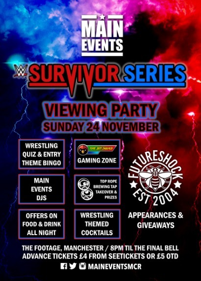 Main Events / Survivor Series 2019 Party taking place at The Footage